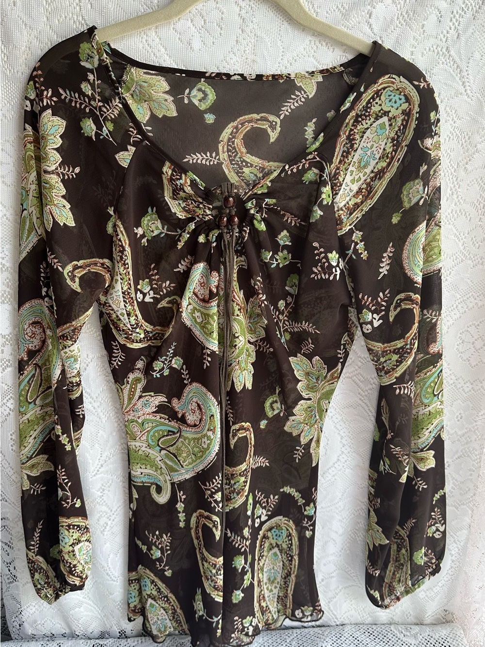 Sheer Accented Y2K Top
